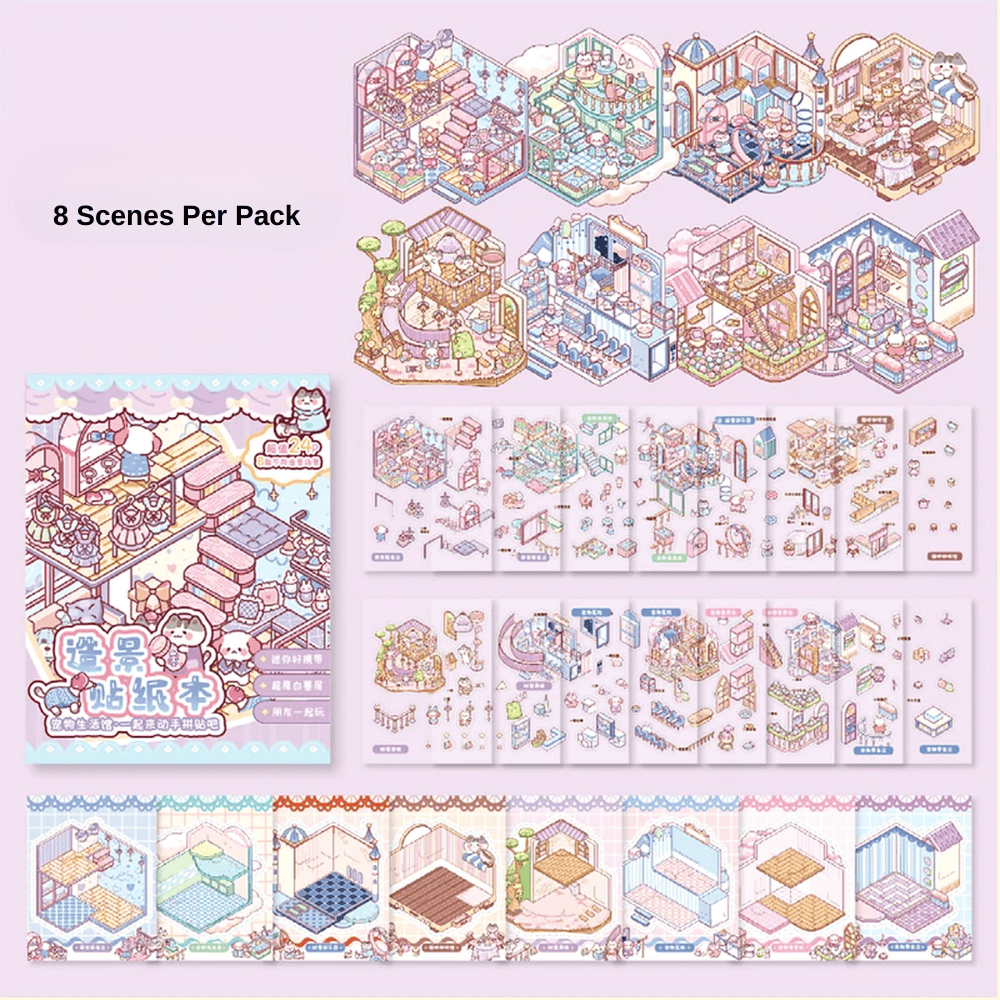 Mini Moments™ Cozy Cat Sweet & Cozy Days - 8-in-1 Set - Level 1 Beginner