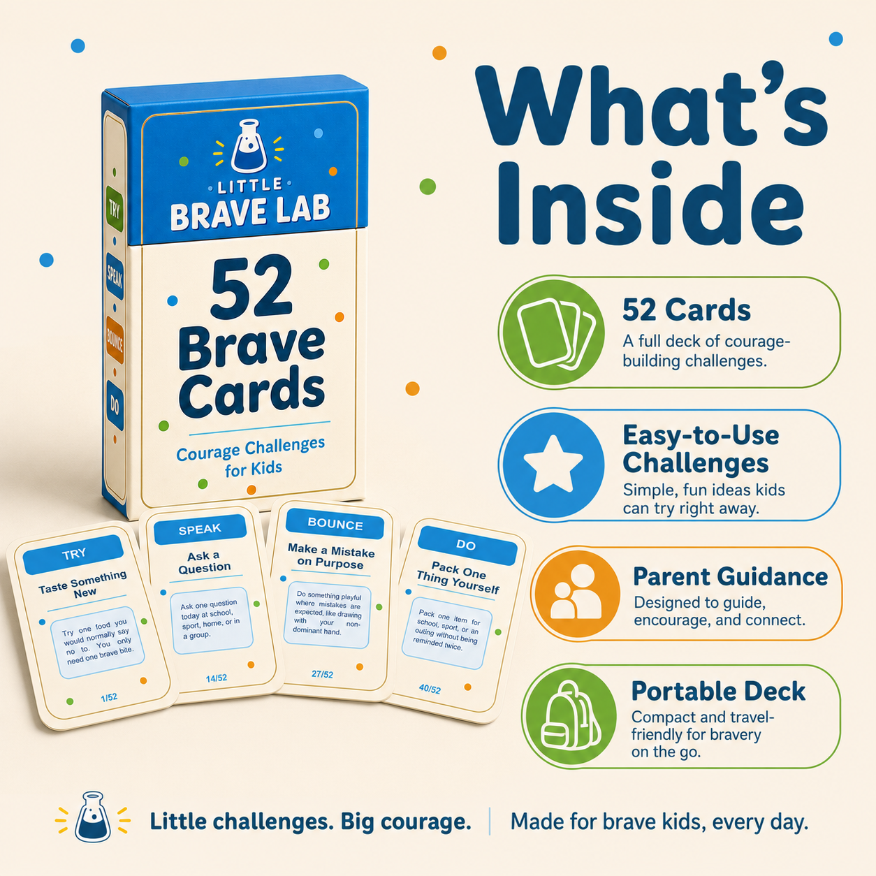Little Brave Lab – 52 Brave Cards for Kids