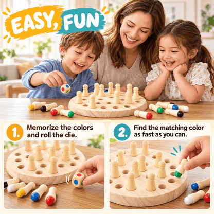 Little Match Wooden Memory Game