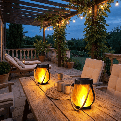 LumaFlame Solar Lantern