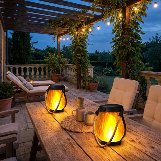 LumaFlame Solar Lantern