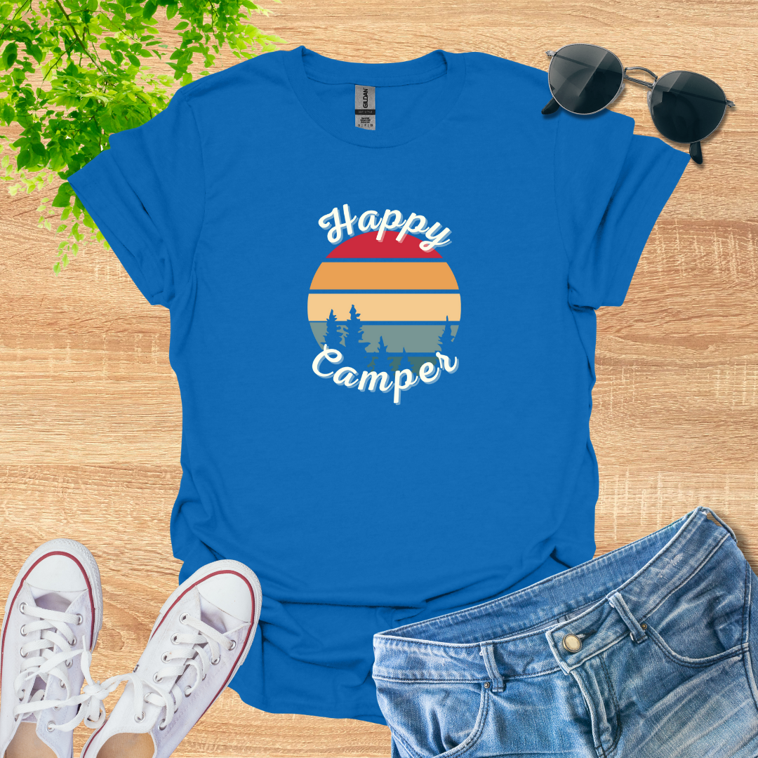 Happy Camper Rainbow T-Shirt