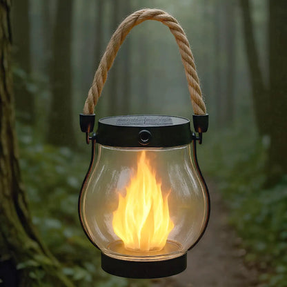 LumaFlame Solar Lantern