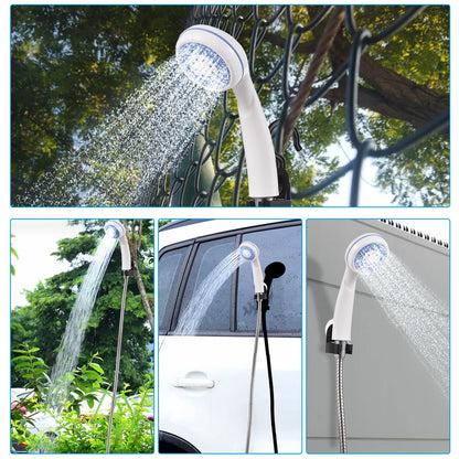 AquaEase: Portable Rechargeable Camping Shower Head