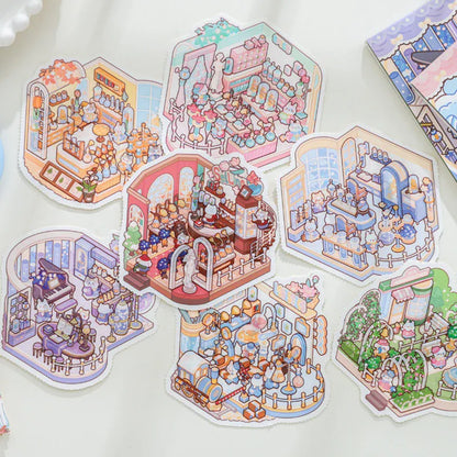 Mini Moments™ Cozy Cat Little Town Adventures - 8-in-1 Set - Level 1 Beginner