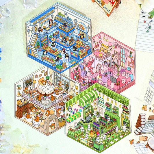 Mini Moments™ Tiny Worlds Collection 4 Pack - Level 2 Intermediate