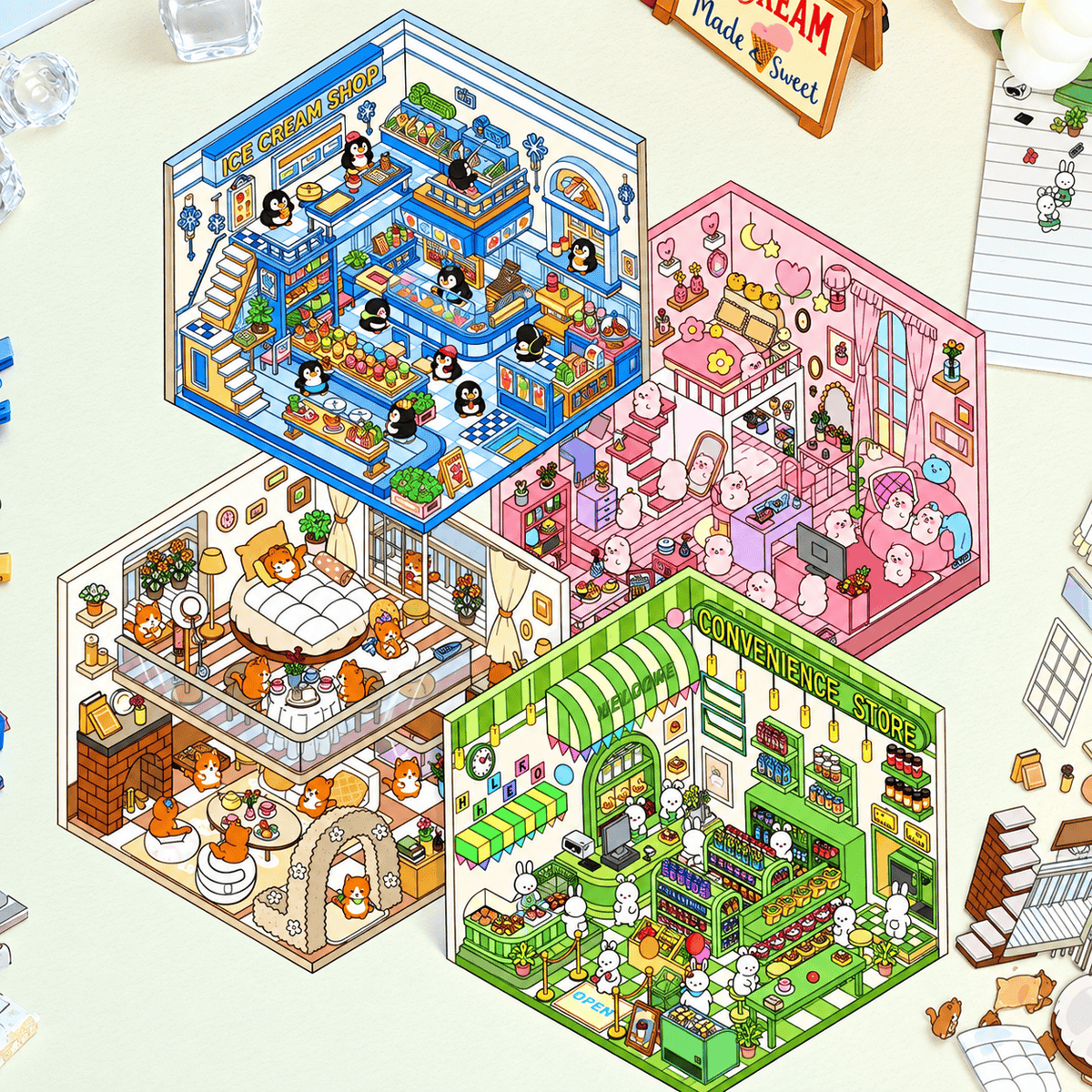 Penguin Ice Cream Corner