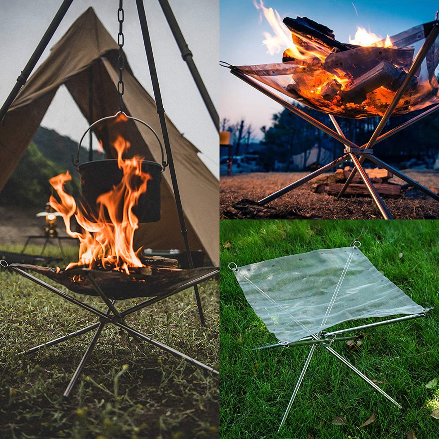 Camp Fire Box Instrument Portable Camping Fire Pit