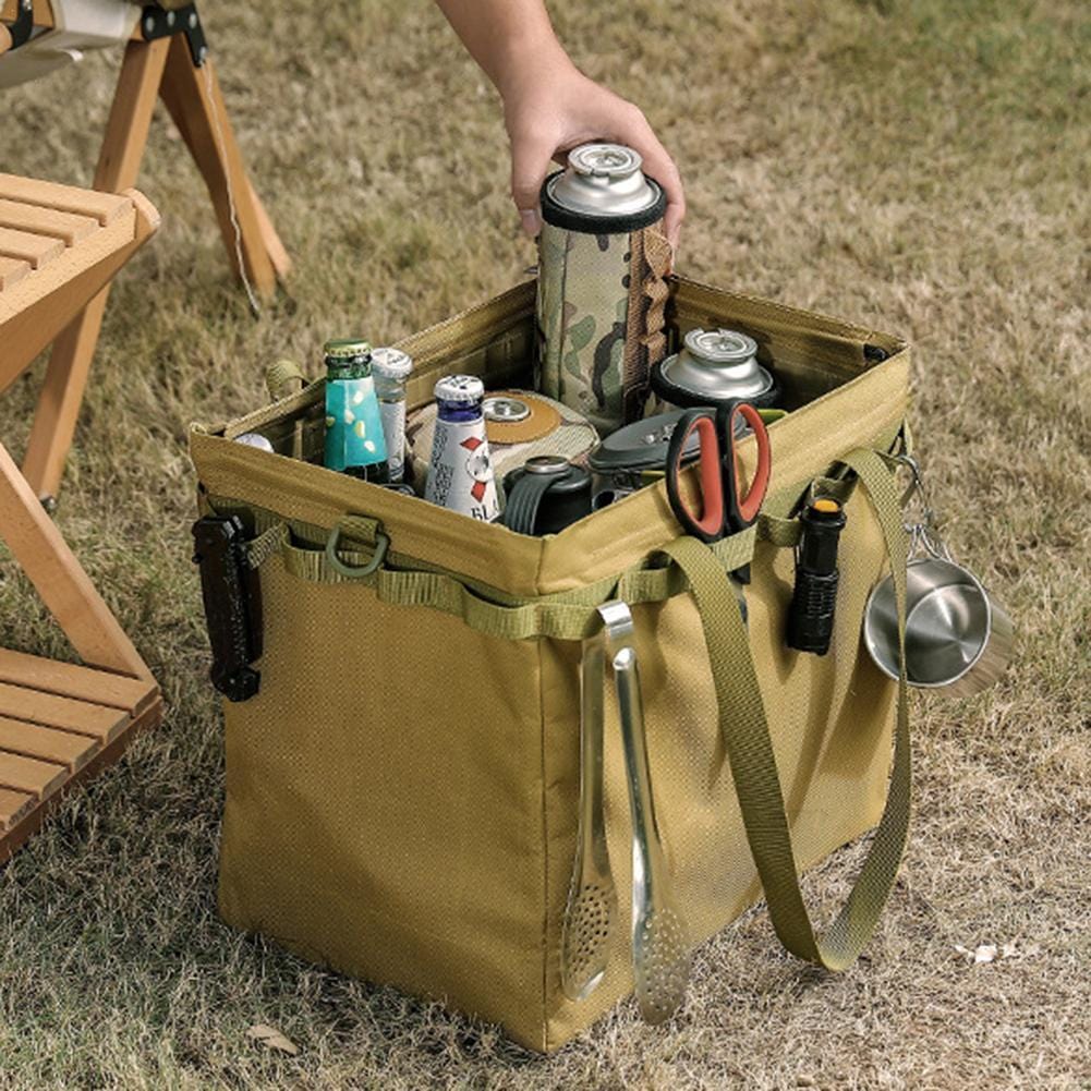 Canvas Carry All Bag - Collapsible Canvas Storage Bag