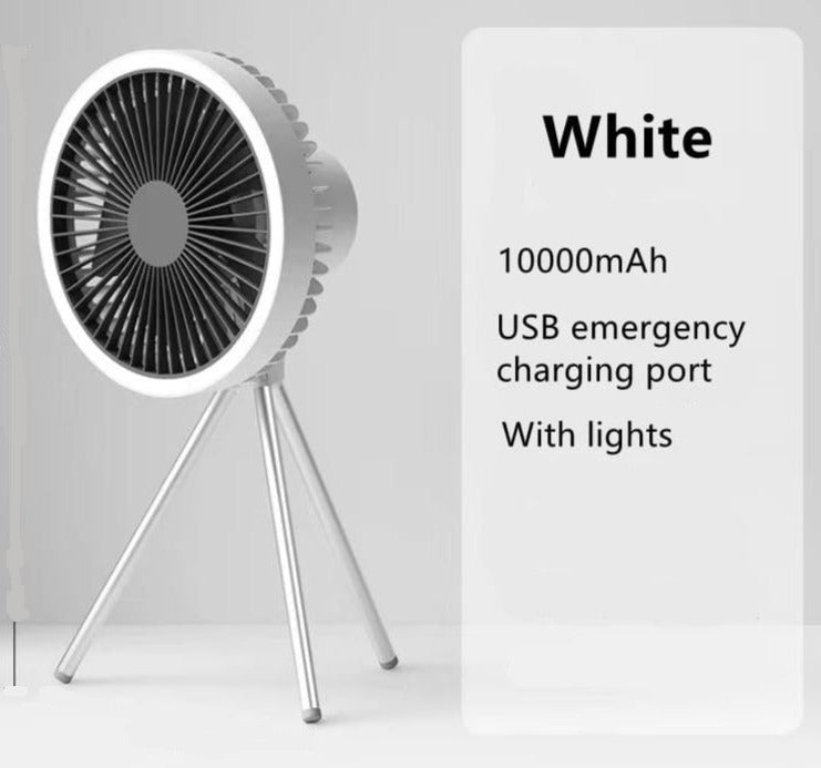 Tripod Camping Fan &amp; Light