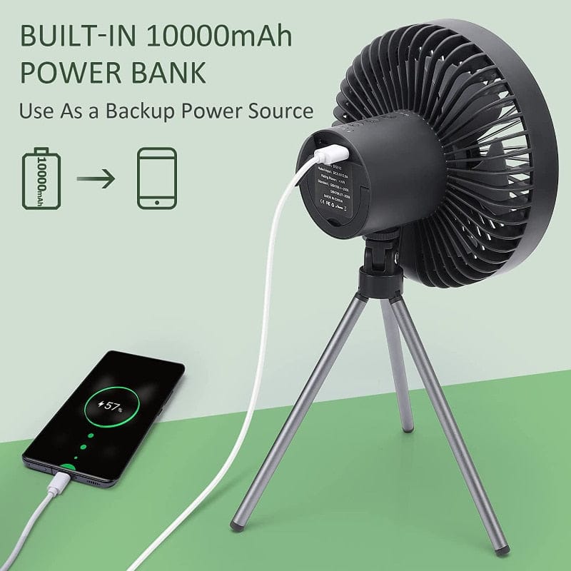 Tripod Camping Fan & Light