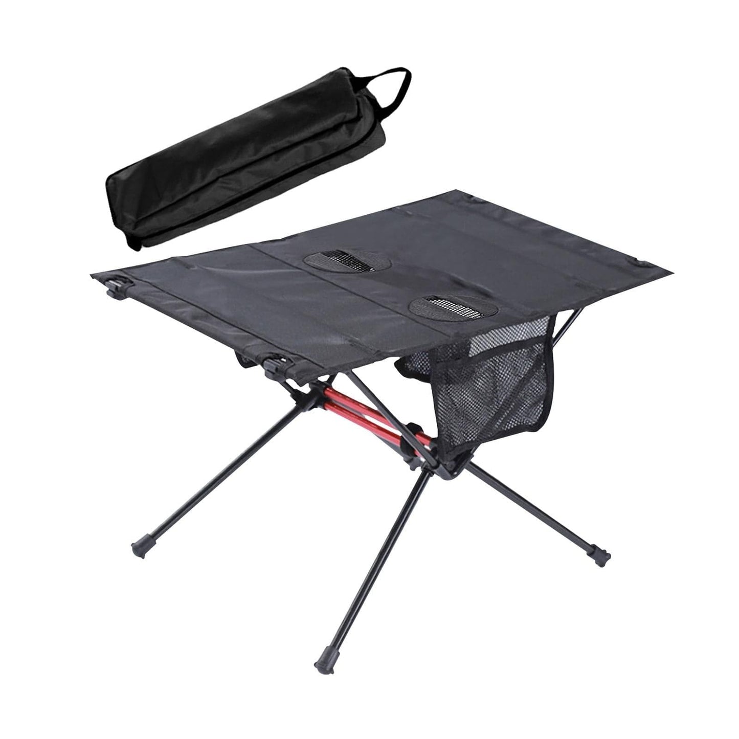 Mesh Table with Cup Holders