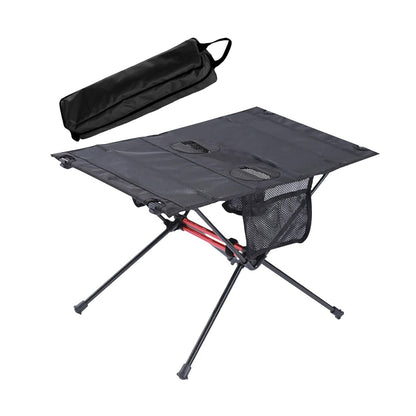 Mesh Table with Cup Holders