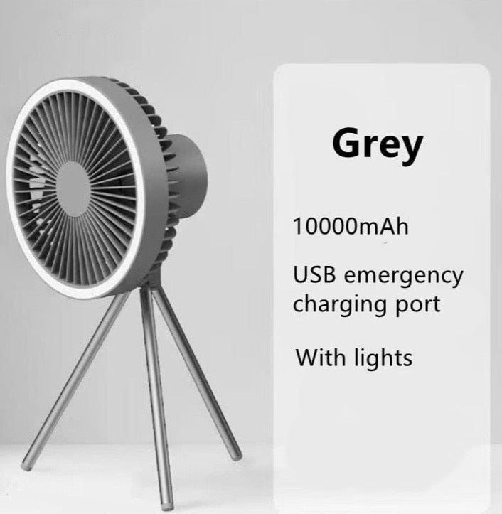 Tripod Camping Fan &amp; Light