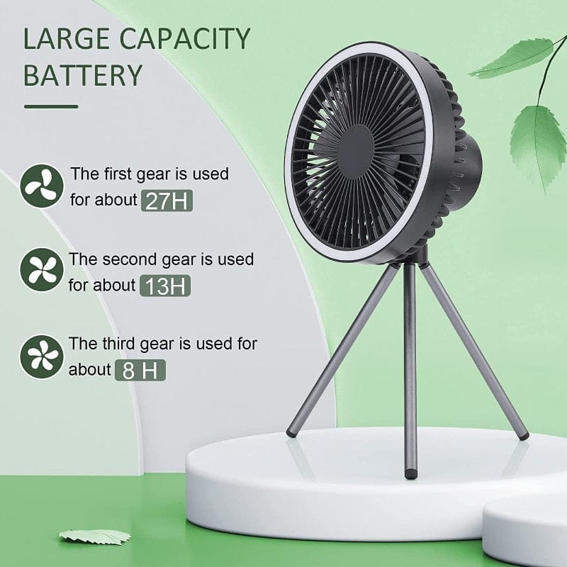 Tripod Camping Fan &amp; Light