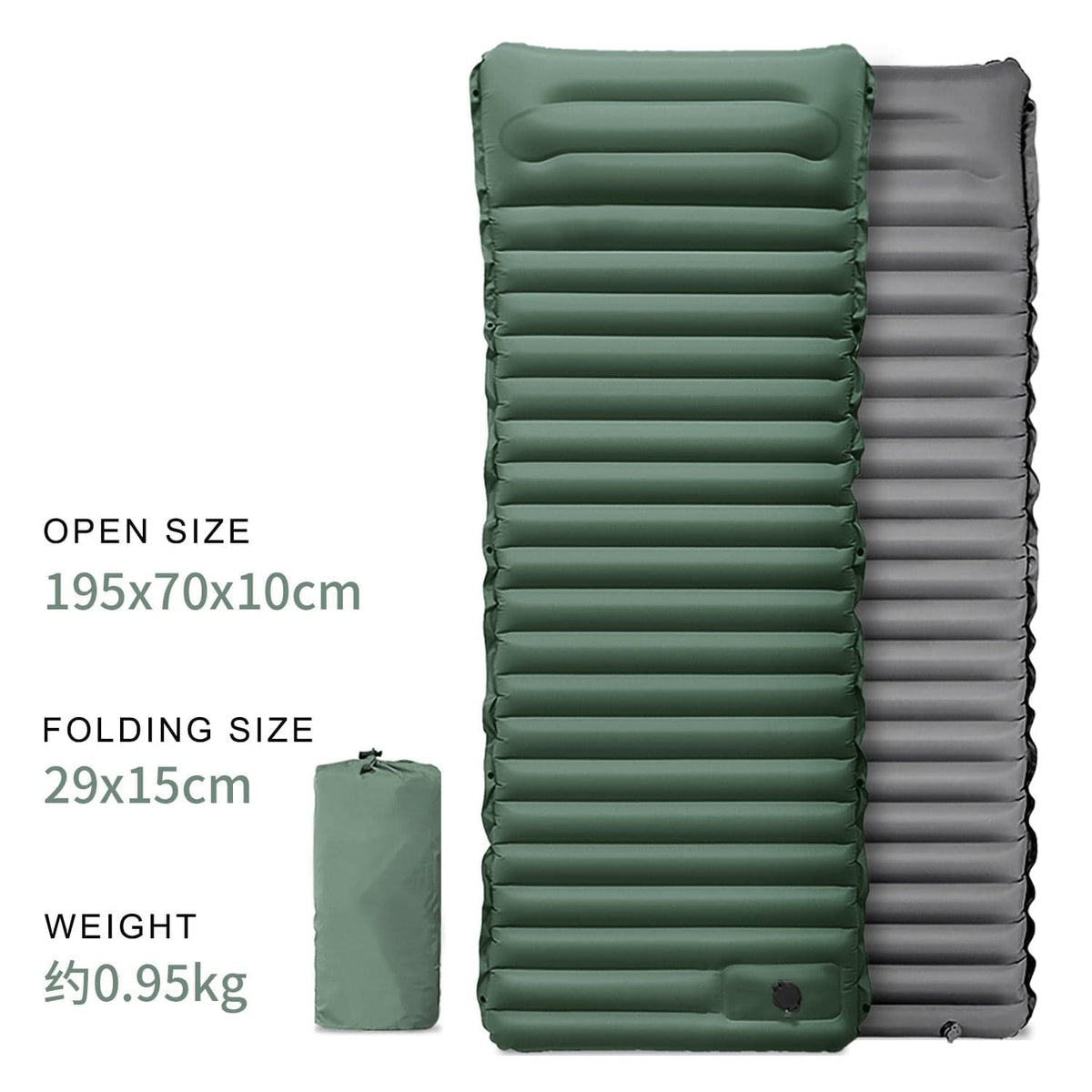 Ultralight Air Mattress (with pillow)