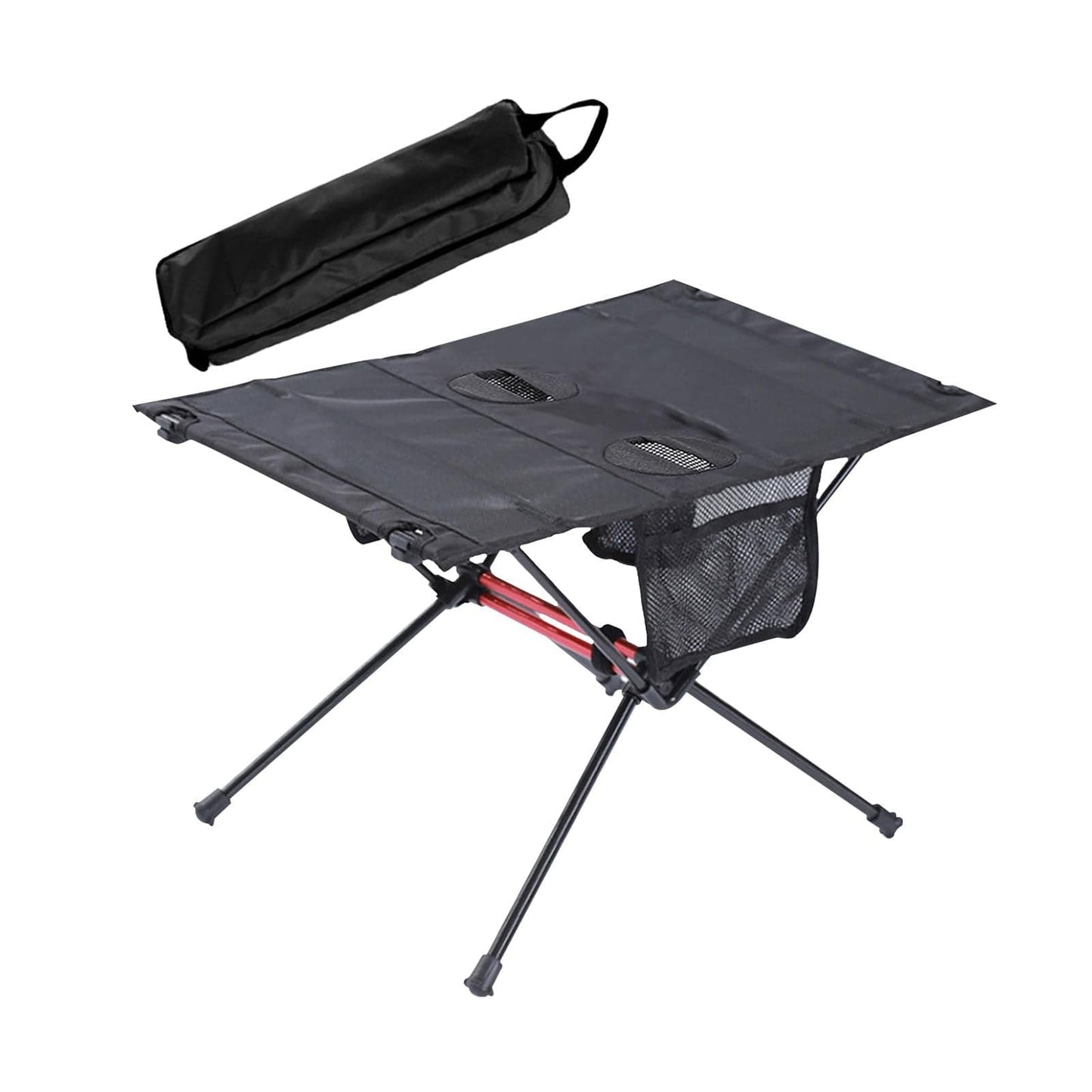 Mesh Table with Cup Holders